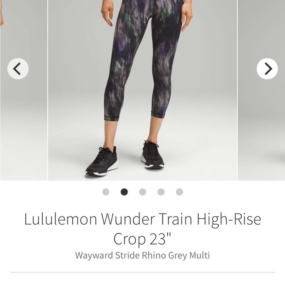 Lululemon Wunder train crop 23”